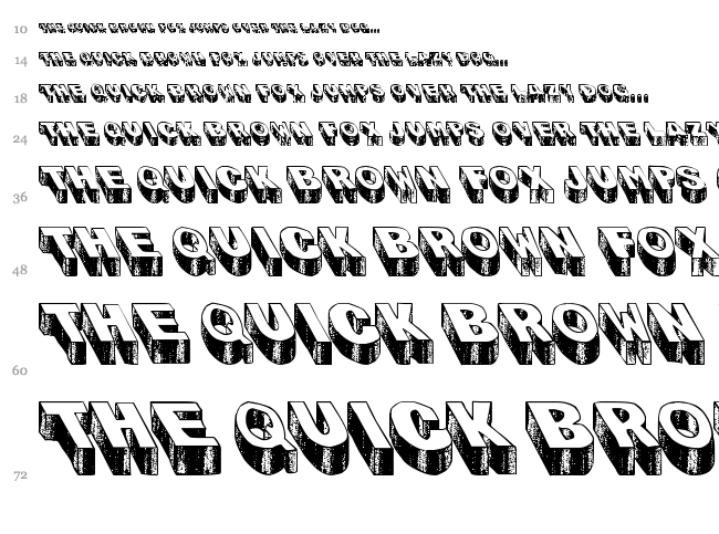 Blog the Impaler font waterfall